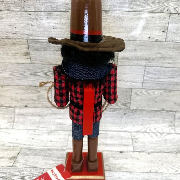 2022 NWT Merry Brite 12" Wooden Cowboy Nutcracker Figurine - Picture 6 of 10
